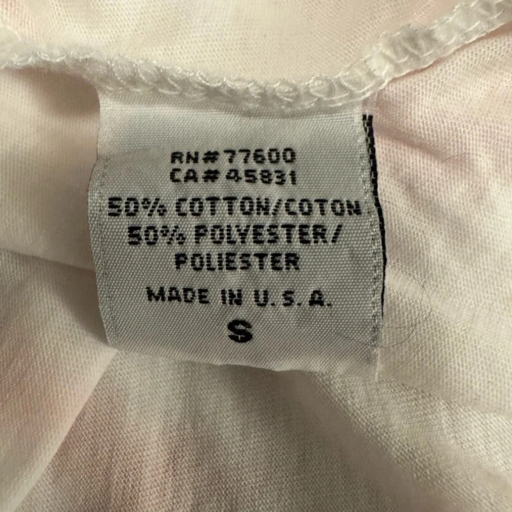 Chaser Danger Bird Women’s racerback tank top in White and Pink NWOT Size Small - Picture 6 of 7
